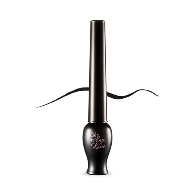 ETUDE OH M'EYE LINE NEW 5 ml - Black | Intense Precision Liquid Eyeliner, Vivid, Deep Color, Smudge Proof, Long Lasting, Korean Makeup, Kbeauty, Perfect for Gift
