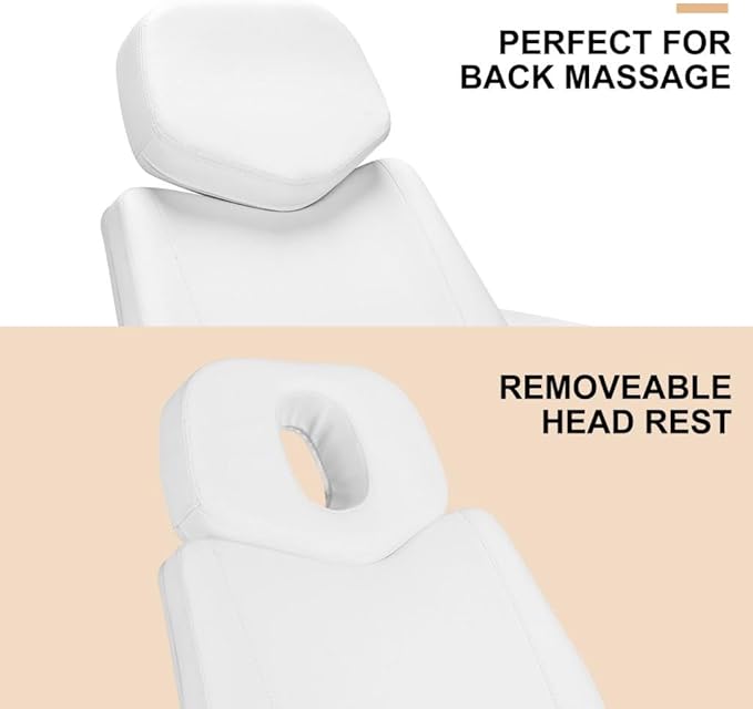 Artist hand 4 Motors Aesthetic Chair Dual Control Full Electrical Medical Facial Beds for Esthetician Beauty Bed Foldable Leg Cushion Podiatry Doctors Chair