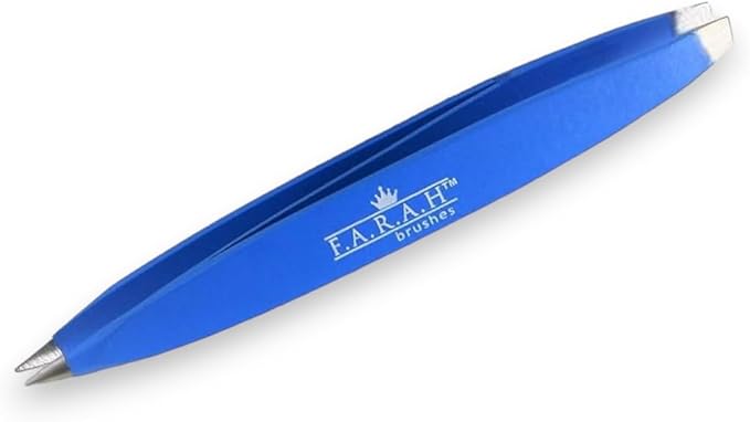 F.A.R.A.H Stainless Steel Z-Tweeze Dual Ended Precision Tweezers with Slanted and Pointed Tips