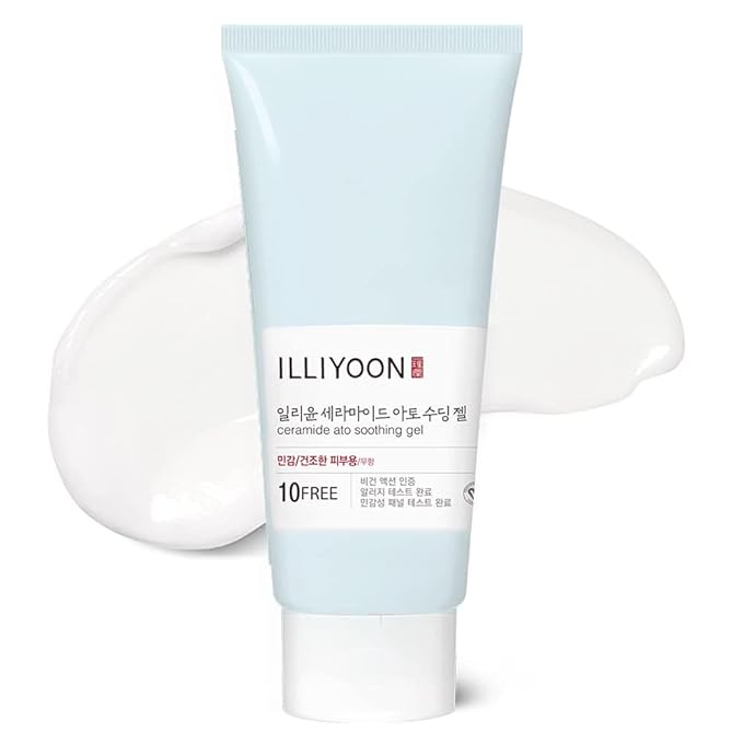 Illiyoon Ceramide Ato Soothing Gel 5.9 Fl Oz with Ceramide Ato Concentrate Gel Mask 4ea
