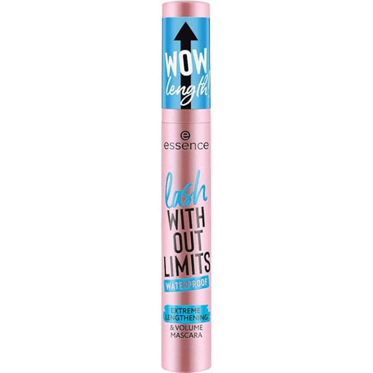 essence | Lash Without Limits Extreme Lengthening & Volume Waterproof Mascara | Volumizing & Lengthening | Vegan, Cruelty Free & Paraben Free