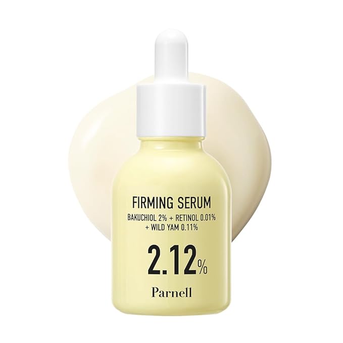 Parnell Bakuchiol & Friming Serum with Wild Yam 2.12% Concentrate (1.01 fl.oz) | Plant-Based Anti-Aging & Firming Treatment for Smoother, Youthful Skin | K-Beauty