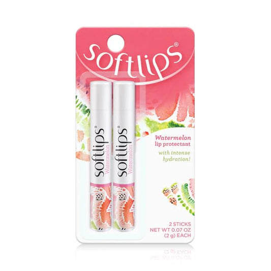watermelon lip balm with intense hydration 2 sticks