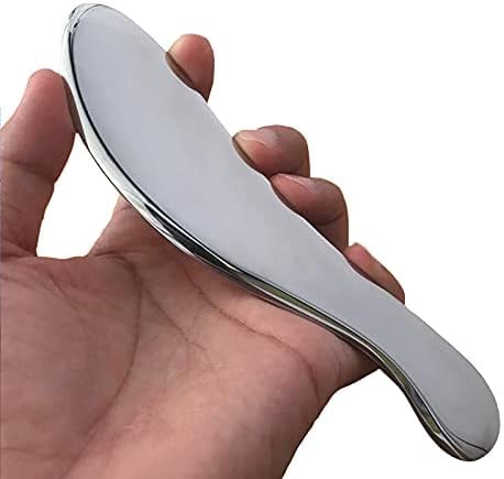 Gua sha Tool gua sha Stainless Steel iastm Tool Gussha Massage Tool Muscle Scraping Tool for Soft Tissue Therapy and Reduce Arms,Back, Legs, Neck Muscle Pain(DAOSHANB)…………