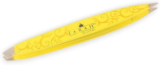 F.A.R.A.H Z-Tweeze Professional Stainless Steel Dual Ended Precision Tweezers- Gold Collection (Sunshine Gold)