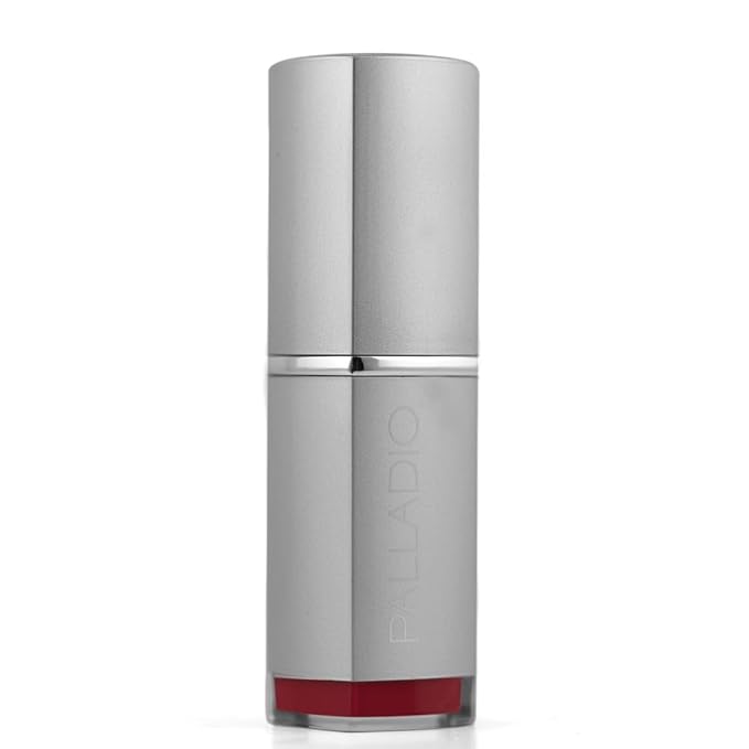 Palladio Herbal Lipstick, Rich Pigmented and Creamy, Infused with Aloe Vera, Chamomile & Ginseng, Prevents Lips from Drying, Combats Fine Lines, Long Lasting Lipstick, Cosmopolitan