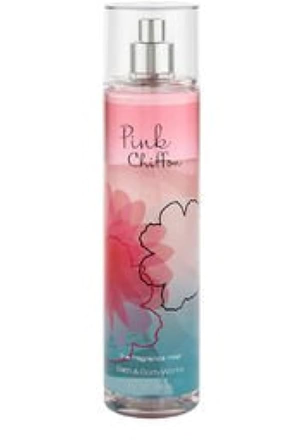 Bath and Body Works Pink Chiffon Fine Fragrance Mist 8 Ounce Tall Rounded Bottle