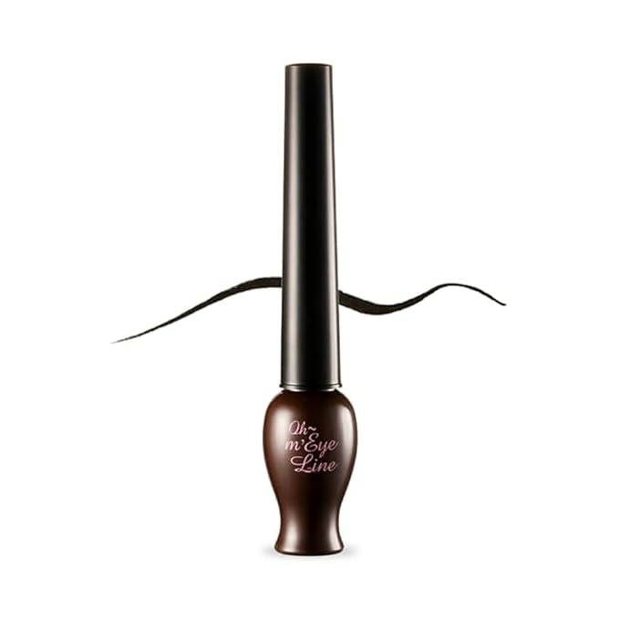 ETUDE OH M'EYE LINE NEW 5 ml - Brown, Intense Precision Liquid Eyeliner, Vivid, Deep Color, Smudge Proof, Long Lasting, Korean Makeup, Kbeauty, Perfect for Gift