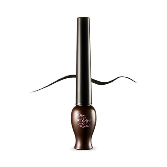 ETUDE OH M'EYE LINE NEW 5 ml - Brown, Intense Precision Liquid Eyeliner, Vivid, Deep Color, Smudge Proof, Long Lasting, Korean Makeup, Kbeauty, Perfect for Gift