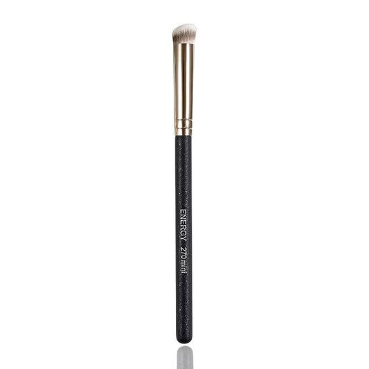 ENERGY Under Eye Concealer Brush Mini Flat Angled Kabuki Foundation Brush with Synthetic Bristles for Concealing Blending Setting Buffing with Powder Liquid Cream Cosmetics Vegan Makeup Brushes