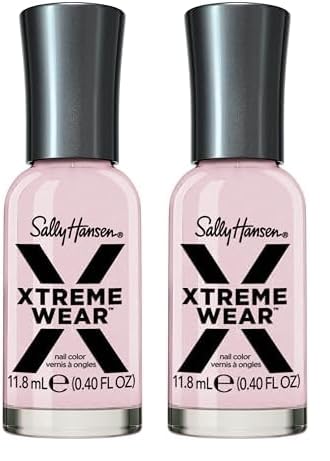 Sally Hansen Xtreme Wear, Rose Water, Nail Polish, Doesn't Chip, Beautiful Colors, Long Lasting, Fade Resistant, Easy to Apply, 0.4oz (Pack of 2)
