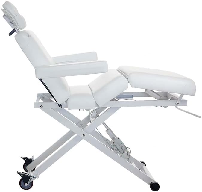 SKINACT Cleo Electric Spa Treatment Table, Facial Massage Bed ADA Compliant (White)