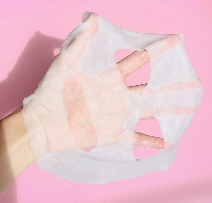 Exfoliating Face Masks (10-Pack) Korean Skincare Infused with Exfoliating Collagen, AHA, Glycolic Acid, BHA, Niacinamide & Ceramide - Revitalizing Solution for Smooth, Radiant Skin