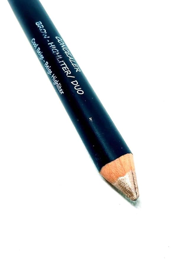 elke DUO BROW HIGHLIGHTER PENCIL (Cool | Blush - Champagne) soft shimmer sheen highlighter, concealer corrector