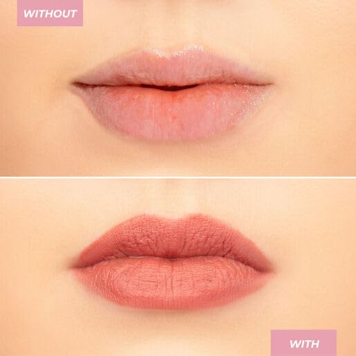 MCoBeauty - Crème Matte Luxe Lipstick - Long-Lasting Hydrating Soft Matte Lipstick with Square-Tip Bullet - Rose Saturn, Peach Coral Shade - 3.5g - Lip Makeup