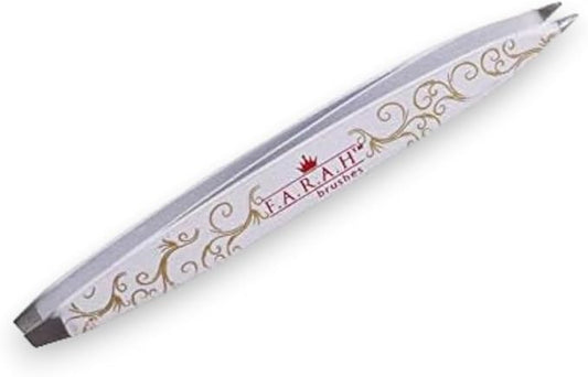 F.A.R.A.H Professional Z-Tweeze Dual Ended Tweezer - Princess Stainless Steel Tweezers