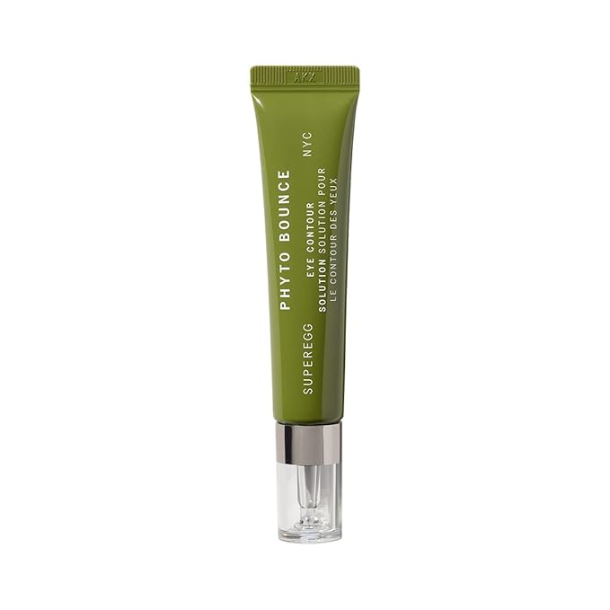SUPEREGG Phyto Bounce Eye Contour Solution: For vibrancy and restoration. Concentrated solution cream with Tremella Mushroom and Peptides. 15ML / 0.5 FL OZ