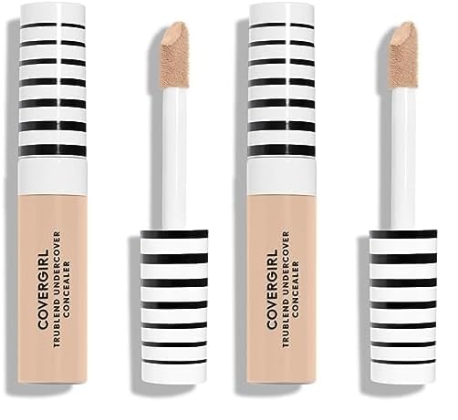 COVERGIRL Trublend Undercover Concealer - Light Ivory, Full Coverage Undereye Concealer, 0.33 fl Oz, 30 Shades (Pack of 2)