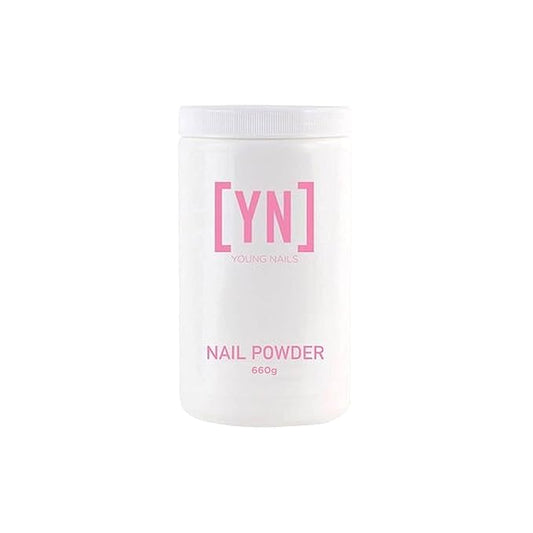 Young Nails Acrylic Cover Powder - Self-Leveling Acrylic Nail Powder, Clear Nude Pink White Acrylic Powder for Nail Extenstion, Professional Grade, Superior Adhesion, Color - Flamingo, 660g