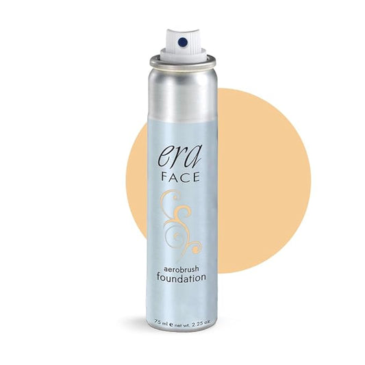 ERA Face spray makeup (Y5 Wheat, 2.25 oz) - airbrush foundation, everyday, buildable, professional spray on cosmetics by Era Beauty
