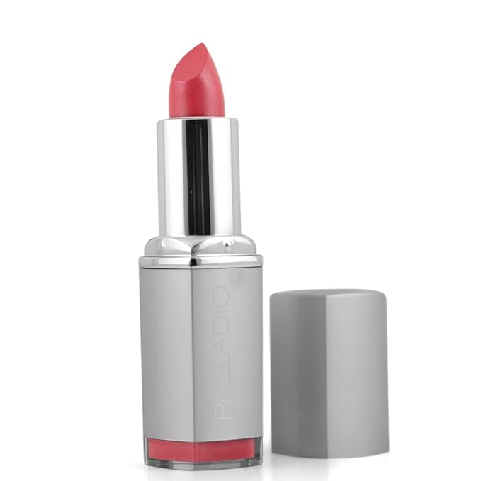 Palladio Herbal Lipstick, Rich Pigmented and Creamy, Infused with Aloe Vera, Chamomile & Ginseng, Prevents Lips from Drying, Combats Fine Lines, Long Lasting Lipstick, Silver Rose