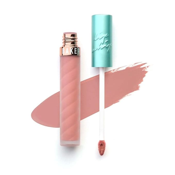 Beauty Bakerie Lip Whip Liquid Lipstick for Women, Waterproof Lip Gloss, Tint, Stain Long Lasting Hydrating Moisturizer, Matte or Metallic, 3.5mL, Honey