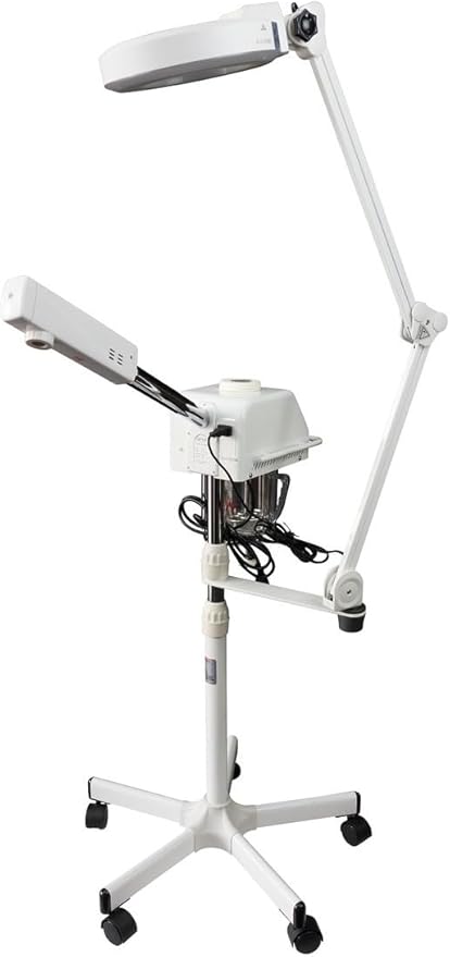 2 in 1 Facial Steamer and Magnifying Lamp Combo (SL-601 & 1001T) (White)