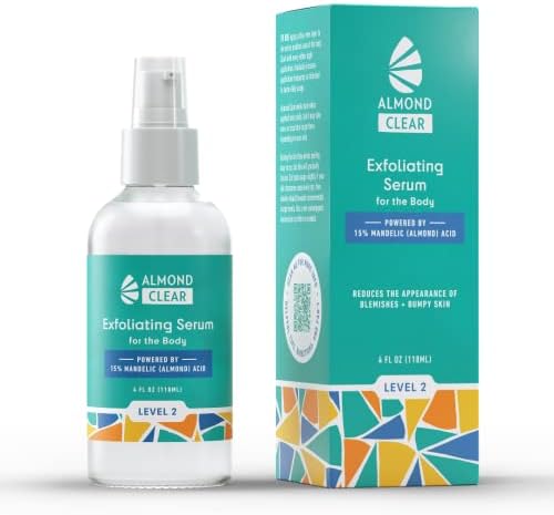 Level 2 Serum | Mandelic Acid Body Serum for Acne, Folliculitis, Aging Skin, Ingrown Hairs, Dark Spots on Face, Chest, Butt, Back, Thighs, Arms | 4 oz