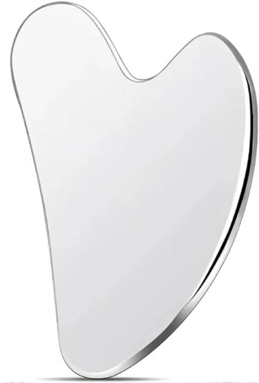 Stainless Steel Gua Sha Facial Tool, Gua Sha for Face, Body, Neck & Jawline Sculpting, Gua Sha Tool for Puffiness Reduction, Lymphatic Drainage,Ideal for self-Care or Gifting!