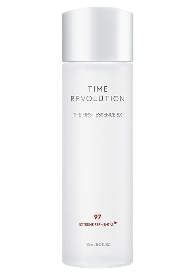 MISSHA Time Revolution The First Essence 5X (5th Gen) 5.07 Fl oz/ 150ml, Korean Face Essence, Facial Toner, Glass Skin, Hydrating Firming pH Balancing Toner for All Skin Types
