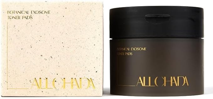 ALLCHADA® Doctor-Developed Vegan Exosome Toner Pads – Hydrating & Soothing for Sensitive Skin, Dermatologically Tested, Non-Irritating, Alcohol-Free - 60 Pads, 90ml