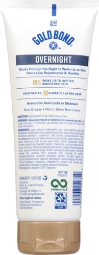 Gold Bond Overnight Deep Moisturizing Lotion, 8 oz., Skin Therapy Lotion With Calming Scent