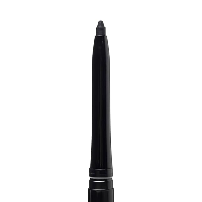 Palladio Retractable Waterproof Eyeliner, Richly Pigmented Color and Creamy, Slip Twist Up Pencil Eye Liner, Smudge Proof Long Lasting Application, All Day Wear, No Sharpener Required, Pure Black