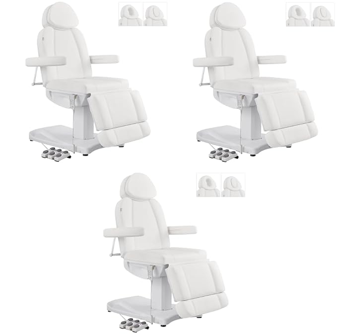 Dir Full Electrical Medical Aesthetic Chair Facial Beauty Bed Podiatry Doctors Office Chair with 3 Motors Ink