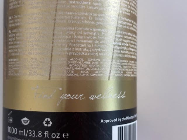 Wellness Premium Wellplex Hemp Shampoo & Conditioner Bundle | 1L Each | Restorative Hair Care for Damaged, Color-Treated Hair | Vegan, Organic, Moisturizing & Strengthening with Hyaluronic Acid