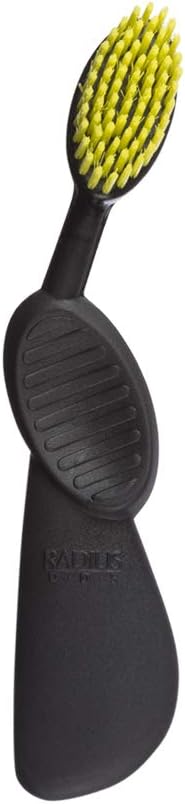 RADIUS Toothbrush Flex Brush Right Hand Black/Yellow 1 Unit | Designed to Improve Gum Health and Reduce The Risk of Gum Disease