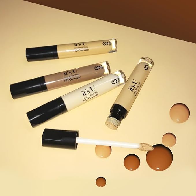 Sistar it's U Skin Perfecting HD Concealer Full Coverage Lightweight Long Lasting Correcting Liquid Contour Cover Masker Makeup 5 ml / 0.17 fl. oz (Fair)
