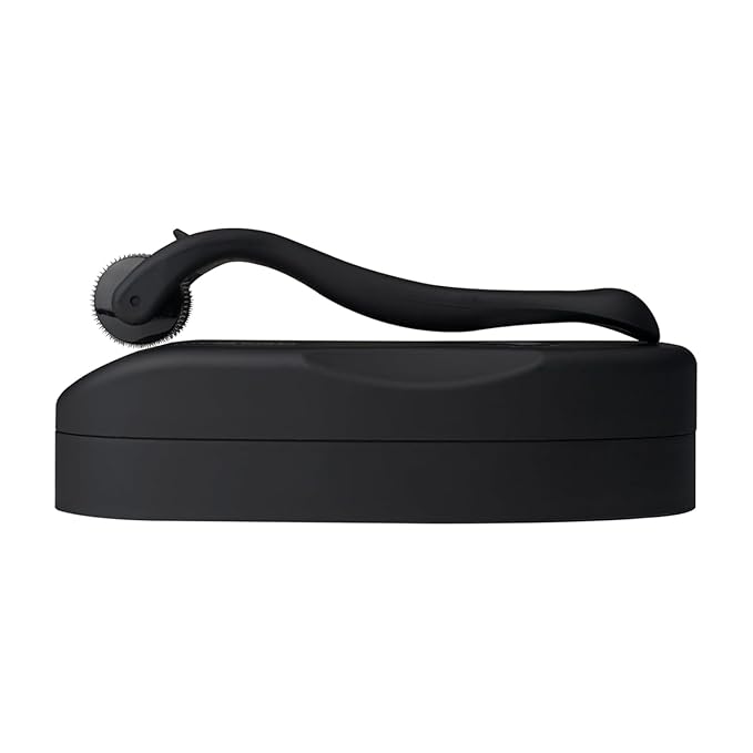 Koi Beauty Derma Roller Titanium Microneedle Roller, 540 Microneedling Roller, Premium Micro Needling Roller for Men Women,Micro Needle Roller Original Black