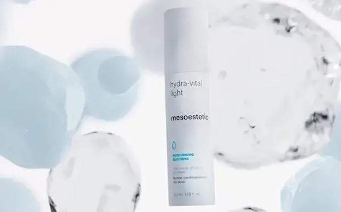 Mesoestetic Hydra-Light Moisturizing Face Cream w/Hyaluronic acid & Urban D-tox for Normal, Oily, and Combination Skin