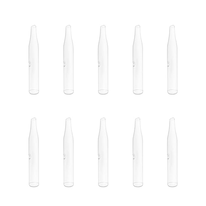 Elitzia Four Types of Acne Blackhead Absorbing Glass Tube Types Multiple Use Electrotherapy Beauty Machine Accessories 10/Set of The Same Type ETD215SA (Erect)