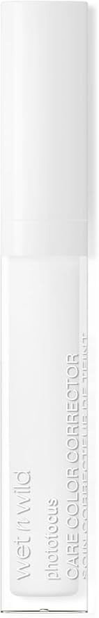 wet n wild Photo Focus Care Color Corrector, Niacinamide-Infused, Seamlessly Buildable for All Skin Types, Lightweight Formula for Flawless Correction, Vegan & Cruelty-Free - White (Pack of 3)
