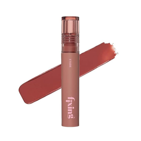 ETUDE Fixing Tint #16 Baked Pecan (4g) | Long Lasting High Pigmented Liquid Lipstick | Waterproof Lightweight Matte Finish Lip Stain | Full Coverage | Korean Makeup, Kbeauty