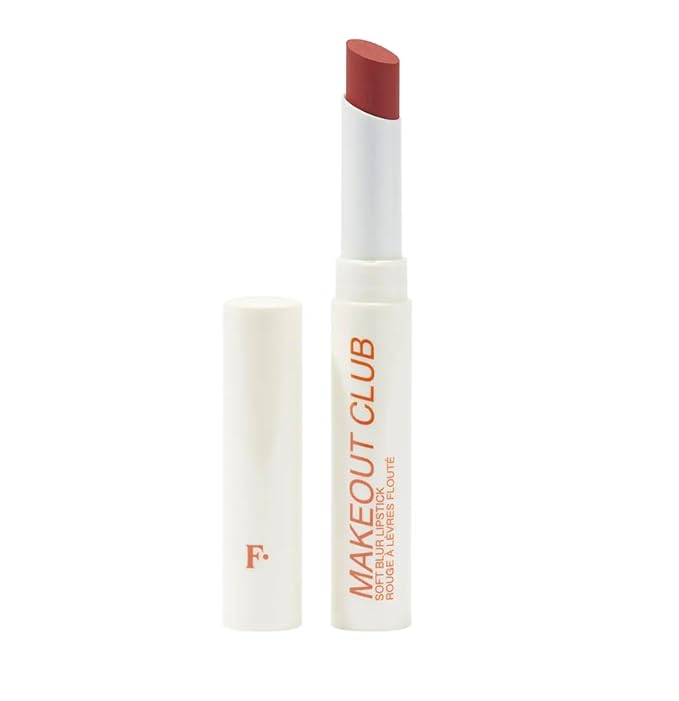 Freck Beauty MAKEOUT CLUB Soft Blur Lipstick – Medium-to-Full Coverage, 8-Hour Wear, Transfer-Proof, Buildable Soft Matte Finish, Wearable Color for All Skin Tones | FRECK RUST (Rust Orange Red)