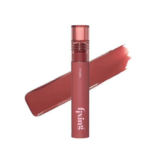 ETUDE Fixing Tint #06 Soft Walnut (4g) | Long Lasting High Pigmented Liquid Lipstick | Waterproof Lightweight Matte Finish Lip Stain | Full Coverage | Korean Makeup, Kbeauty