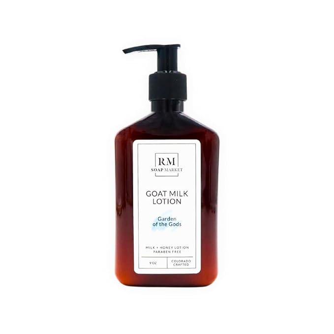 Goat Milk Lotion, Garden of the Gods Fragrance, Hydrating Lotion for Men & Women With Nourishing Goat Milk, Shea Butter, Sunflower Oil & Aloe, Spring Clover & Tender Greens Scent, 9 Oz