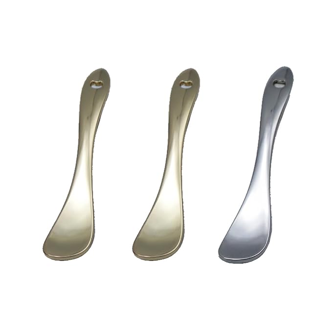 3 Pieces Zinc Alloy Makeup Spatula Eye Cream