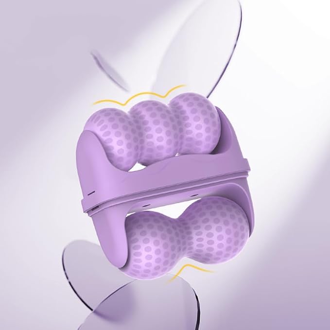 Ice Roller for Face and Eyes, Women Ice Face Roller Reduces Puffiness Relieves Migraines Massager 2 in 1, Facial Rollers, Skin Care Tools, Self Care Gifts for Men Women (Purple)