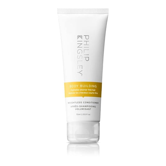 PHILIP KINGSLEY | Body Building Weightless Conditioner | Volumizing Conditioner for Fine, Limp, Flat, Flyaway Short Hair | Hydrates, Thickens, Lifts and Adds Volume and Shine | 2.53oz