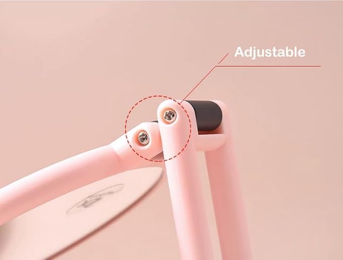 1X 5X Handheld Mirror with Handle for Travel， Magnifying Mirror, Magnification, Rotation Adjustable Handle, Double Sided Folding, Mirror for Women for Eyes Makeup Travel Table Desk Shaving