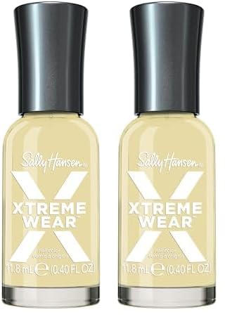 Sally Hansen Xtreme Wear, Eternal Sunshine, Nail Polish, Doesn't Chip, Beautiful Colors, Long Lasting, Fade Resistant, Easy to Apply, 0.4oz (Pack of 2)